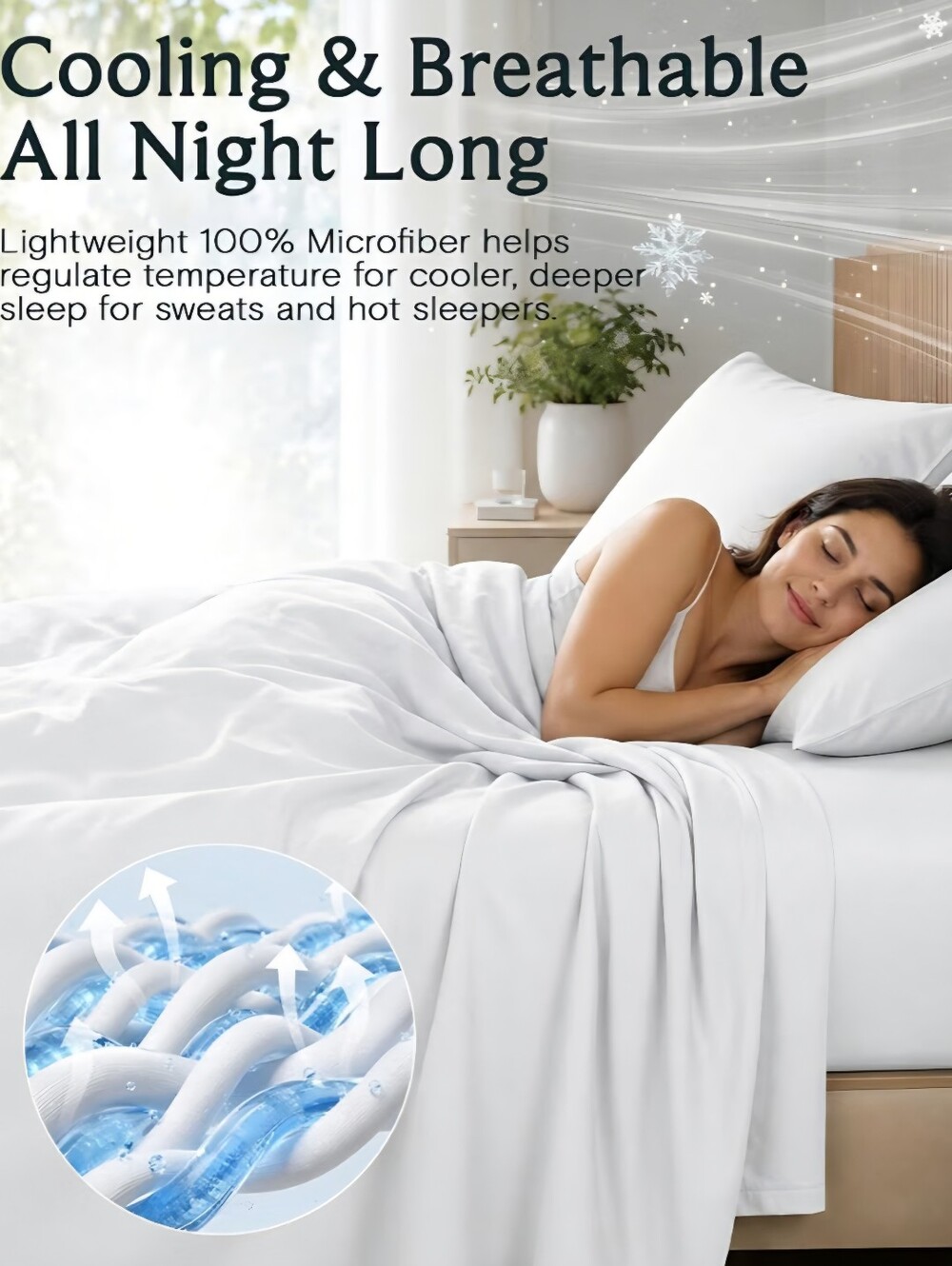LuxClub Queen Size Sheet Set 6 Piece Set Silky, Cooling & Soft Deep Pocket New